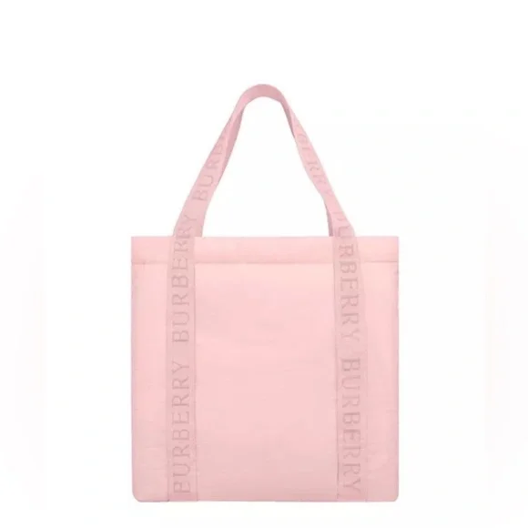 Burberry Light Pink Logo Strap Tote - Picture 1 of 12